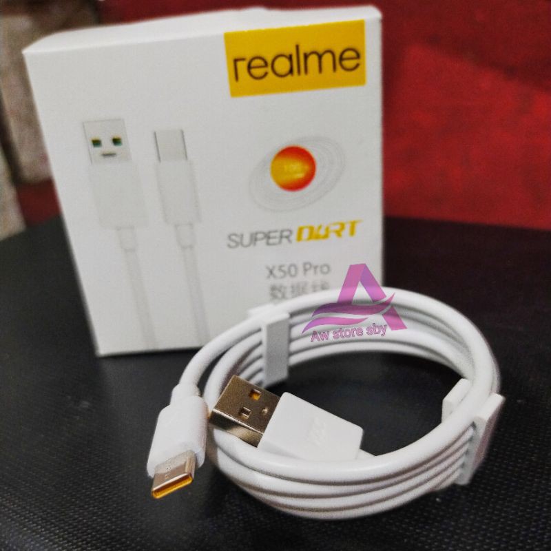 Kabel Data Realme Type C VOOC Usb C Realme 7i/ 8i/ C17/ Narzo 30A 50A/ C25/C25S/X2/XT/ C35 ((X50 PRO))