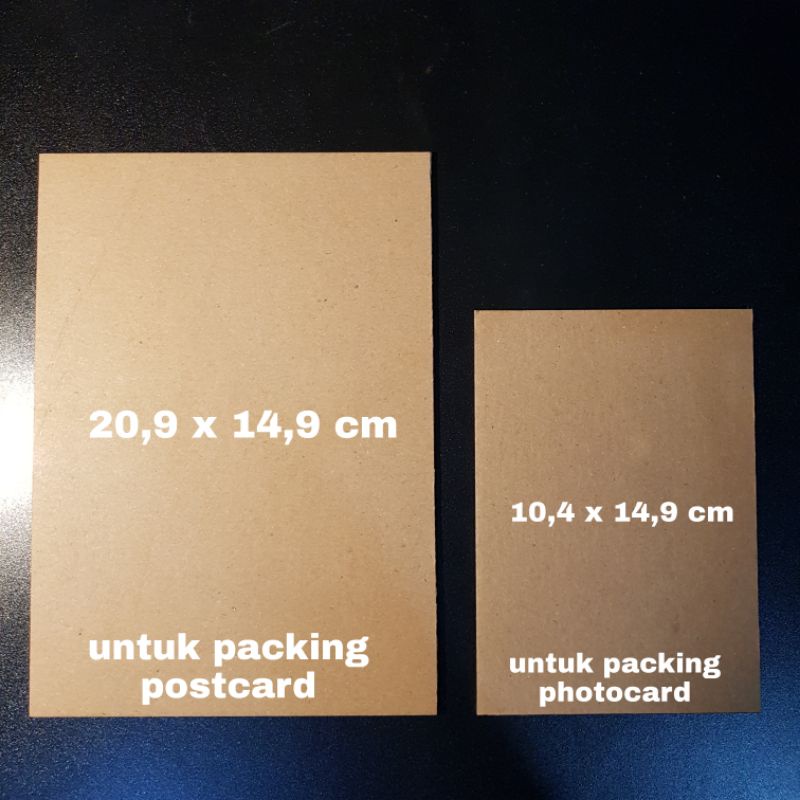 Greyboard / Grey board / karton board untuk packing photocard pc postcard +-2mm