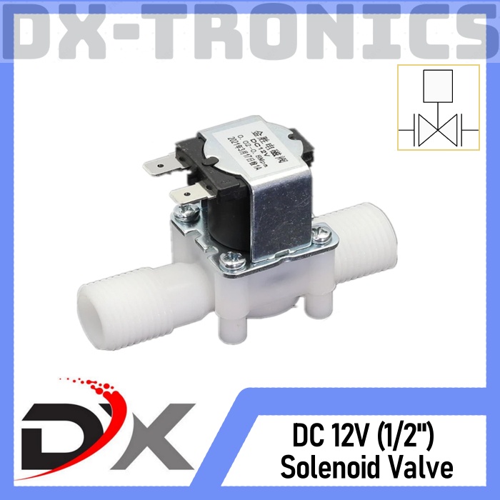 Solenoid Valve NC Flow Switch 0,5 1/2 Inch 12V DC