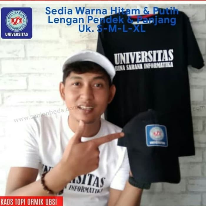 NJSTO450 KAOS BAJU OSPEK BSI ORMIK SEMOT KAMPUS BSI TERBARU TERBAIK+TOPI