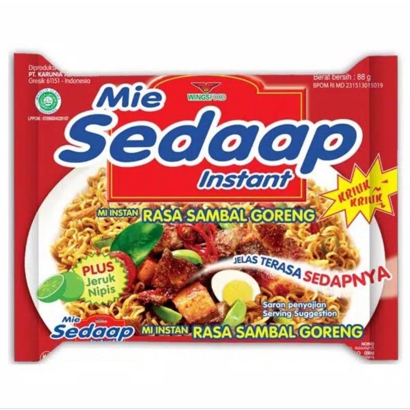 MIE SEDAP SEDAAP SAMBAL GORENG