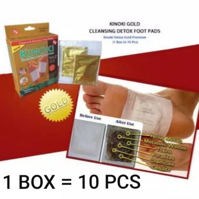 KINOKI GOLD Detox Foot Patch / Koyo Kaki Ginger Plus Salt