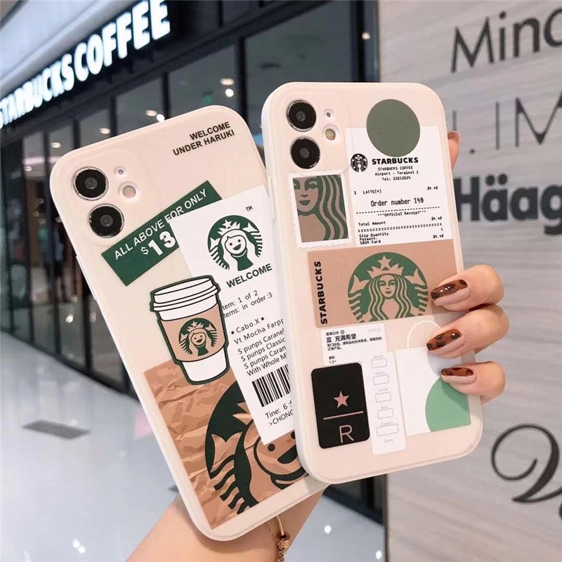 Soft Case Bahan TPU Motif Label Starbucks Untuk Infinix Hot S4 10 Lite Hot 9 10S 10T 10 Play 11 Play 6 5 4 3 Plus 11 11s Note 10 8