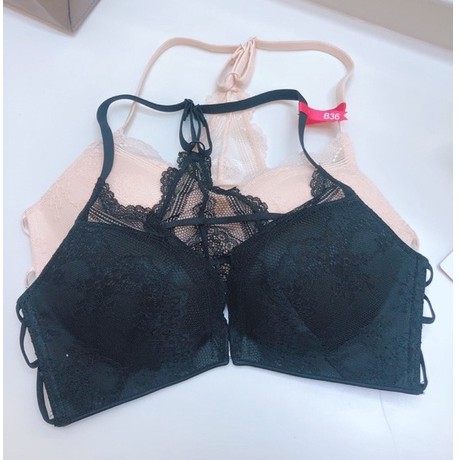 BRA SEAMLESS (K-G12) TANPA KAWAT KAIT DEPAN BUSA PUSH UP BROKAT HALUS