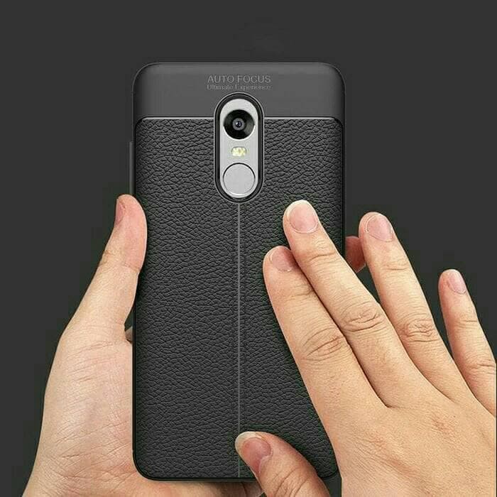 Case Auto Focus Softcase Casing for Xiaomi Redmi Note 3 / 3 Pro - Hitam + Free Tempered Glass