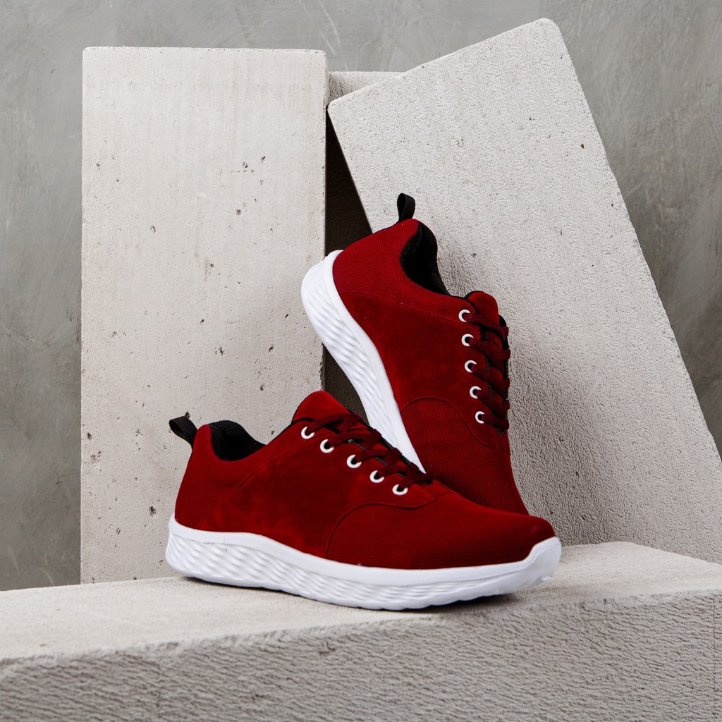 Sepatu fashion Pria Original REDKNOT KOKETO KEITH MERAH