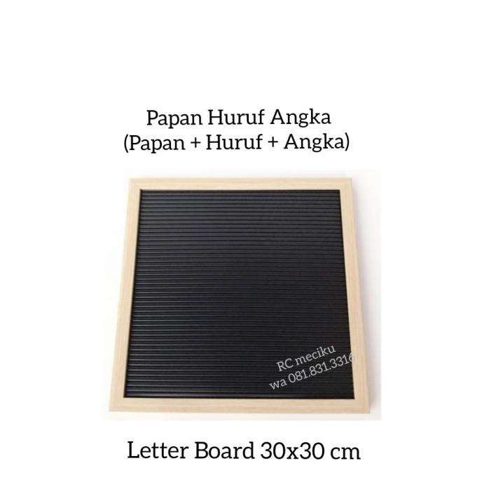 

Office & Stationery | Alat Tulis | Letter Board 30X30Cm Papan Huruf Angka Message Board | Best Seller