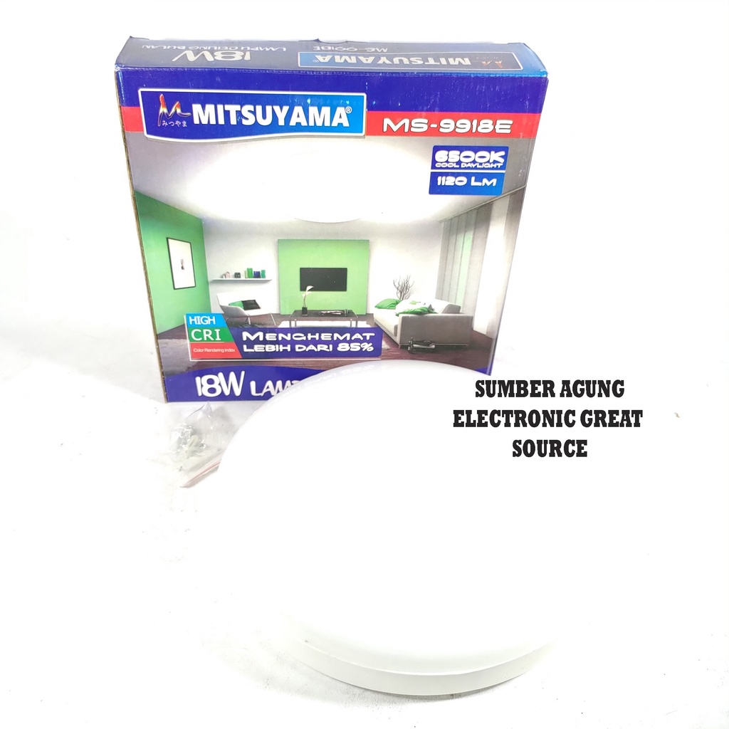 Mitsuyama MS9918E Downlight Tempel Hias Bulat Bulan 18W Ceiling Lamp