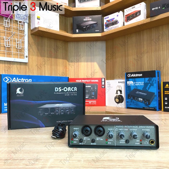 DOLPHIN SOUND DS-ORCA DS ORCA PRO SOUNDCARD AUDIO INTERFACE RECORDING