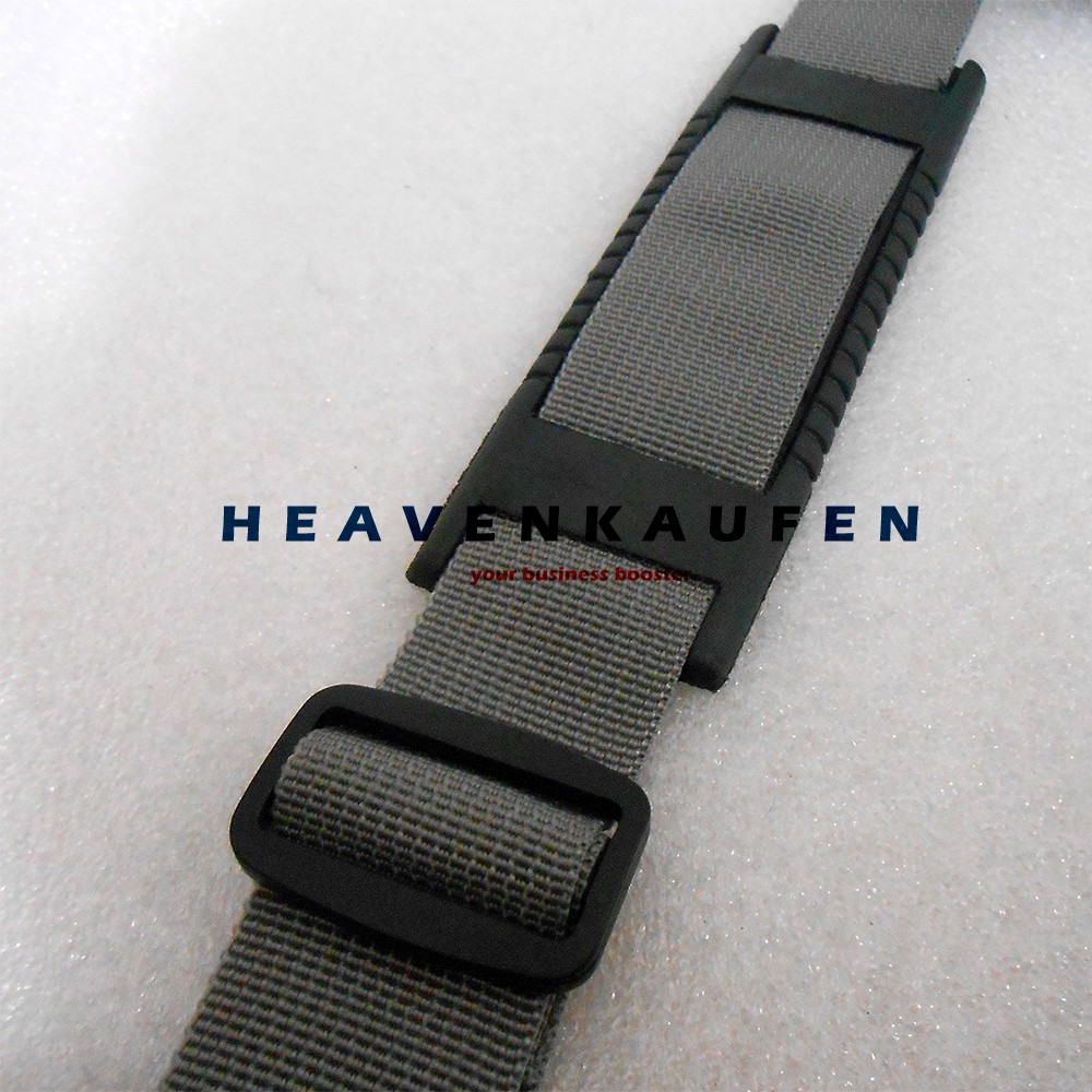 Strap Tas Pria / Tali Selempang Tas Pria Warna Abu Abu Lebar 3,8 cm Kait Model Huruf S