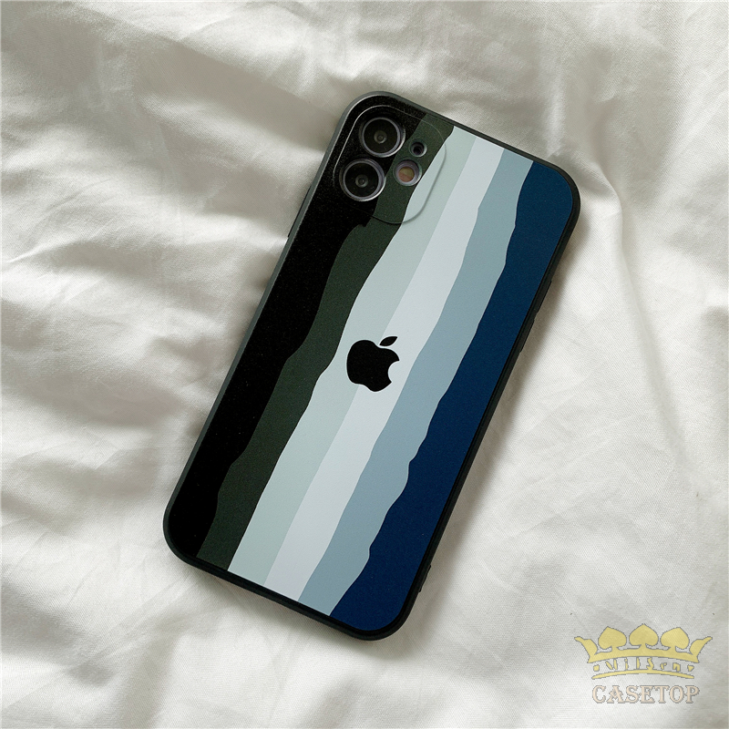 Casing Iphone 12 Pro Max 11 8plus 7plus 6 6s Plus 7 8 Se X Xr Xs Max 11pro Max Motif Pelangi-4