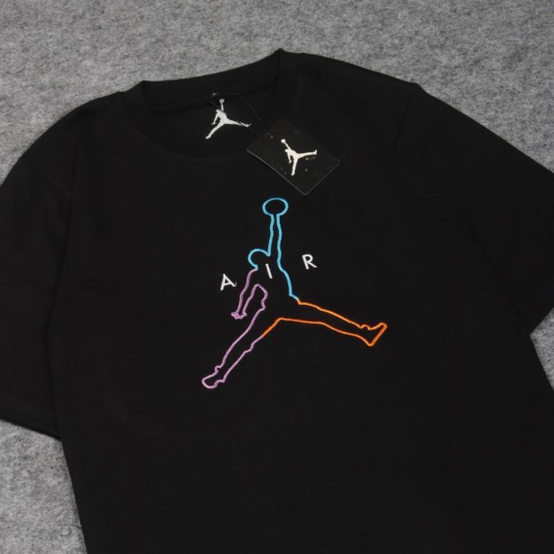 KAOS PRIA AIR JORDAN RAINBOW JUMPMAN CATTON COMBAD 30 M L XL XXL