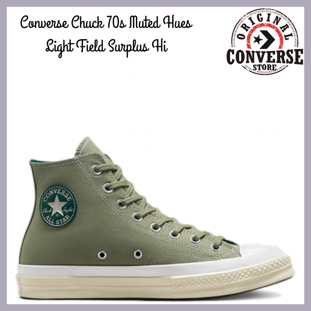 ORIGINAL CONVERSE CHUCK 70s MUTED HUES LIGHT FIELD SURPLUS Hi A00726C MENS