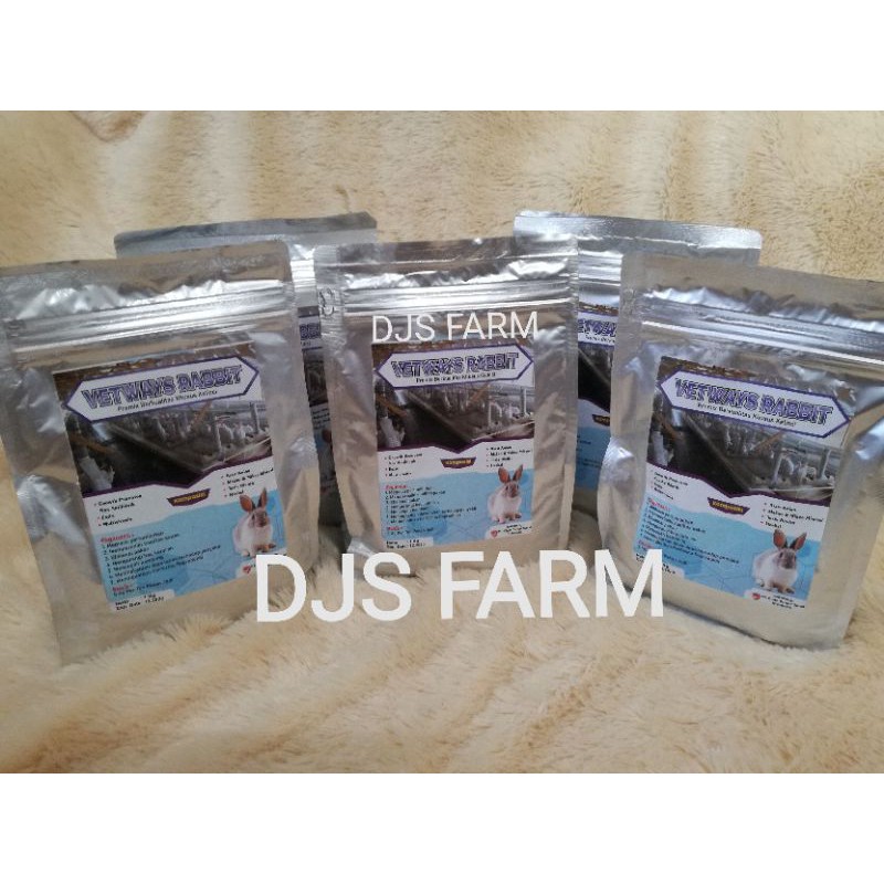 Vetways rabbit premix mineral suplemen multivitamin penggemuk untuk hewan kelinci djsfarm