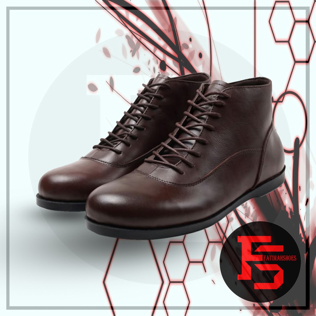 Sepatu Boot Kulit Pria Sepatu Formal Sepatu Kerja Sepatu Resmi Sepatu Kantor Sepatu Kulit asli