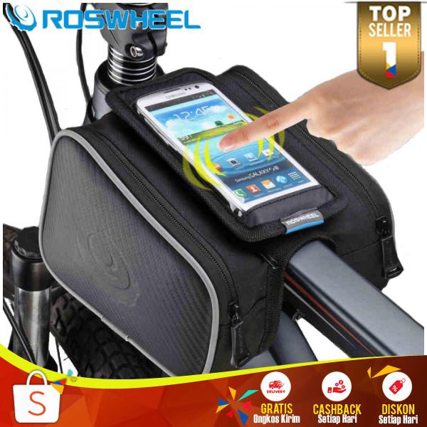 Roswheel Tas Sepeda PQ 01 Case Smartphone Multifungsi Waterproof Tas Penyimpanan Barang Serbaguna