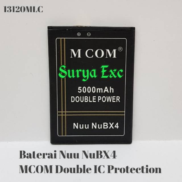 Baterai Nuu NuBX4 Batrai NuBX4 NuuBX4 Double IC ORIGINAL MCOM