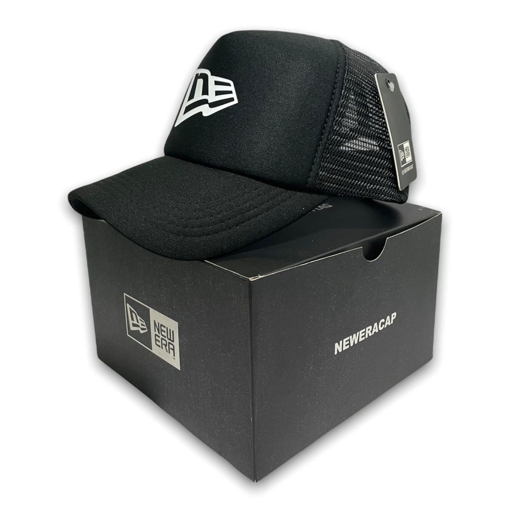 TOPI TRUCKER HAT DEWASA LOGO NEW ERA - TOPI OUTDOOR