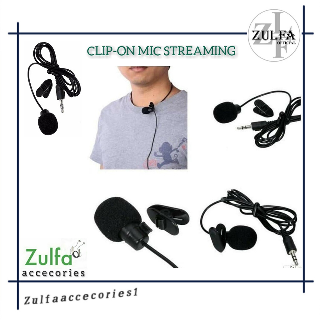 Microphone clip on Vlog Youtuber Tiktok live streaming