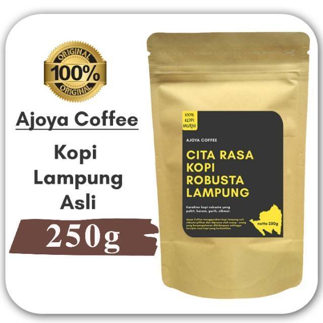 

Kopi Lampung Asli Ajoya Coffee Bubuk Robusta 250g