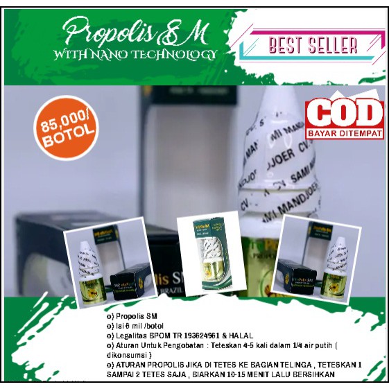 Obat Tetes Untuk Telinga Bau-Telinga Keluar Cairan Kuning-Obat Congek-PROPOLIS SM