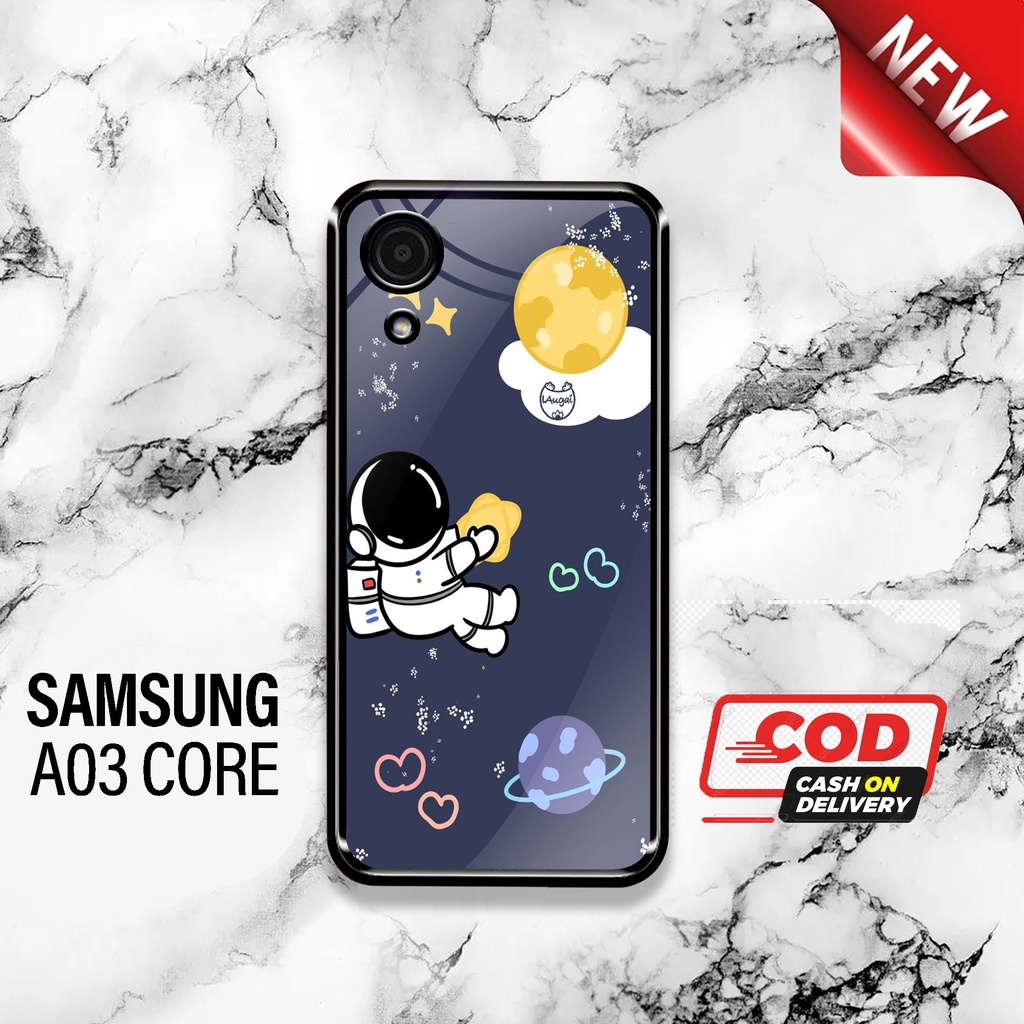 SRC - Case Samsung A03 Core Motif galaxy spc Casing Hardcase Glossy 2D Terbaru Silikon Softcase Aero