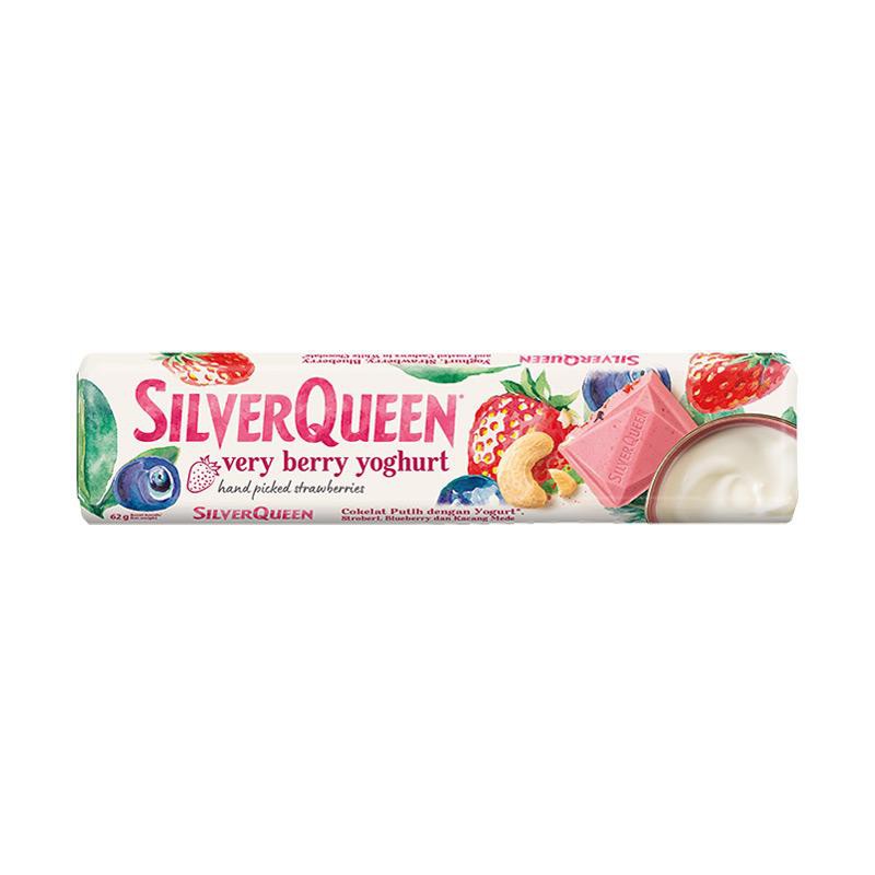 

SILVERQUEEN VERY BERRY YOGHURT COKLAT PUTIH 62G