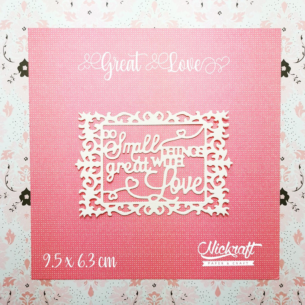 

DO SMALL THINGS WITH GREAT LOVE - BAHAN SCRAPBOOK TULISAN