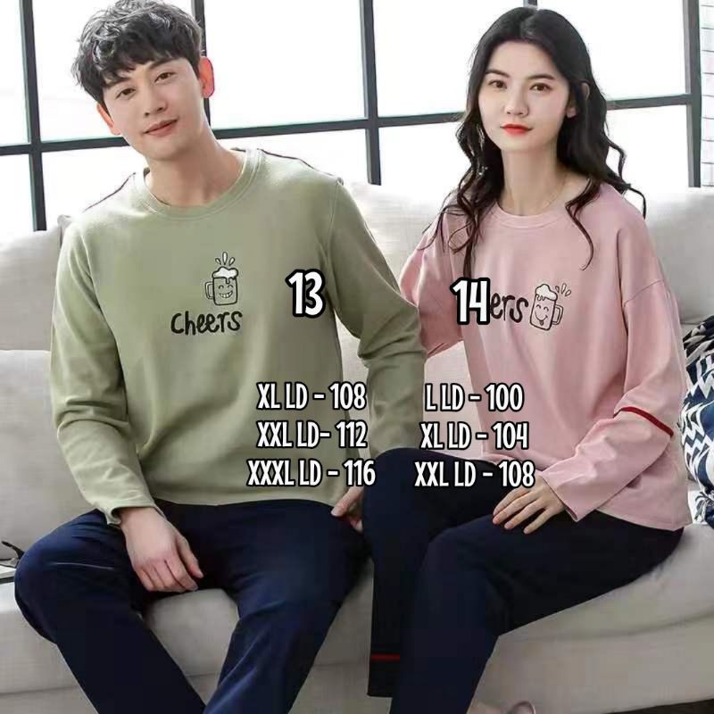 Baju tidur couple import murah piyama import couple murah C14-D3