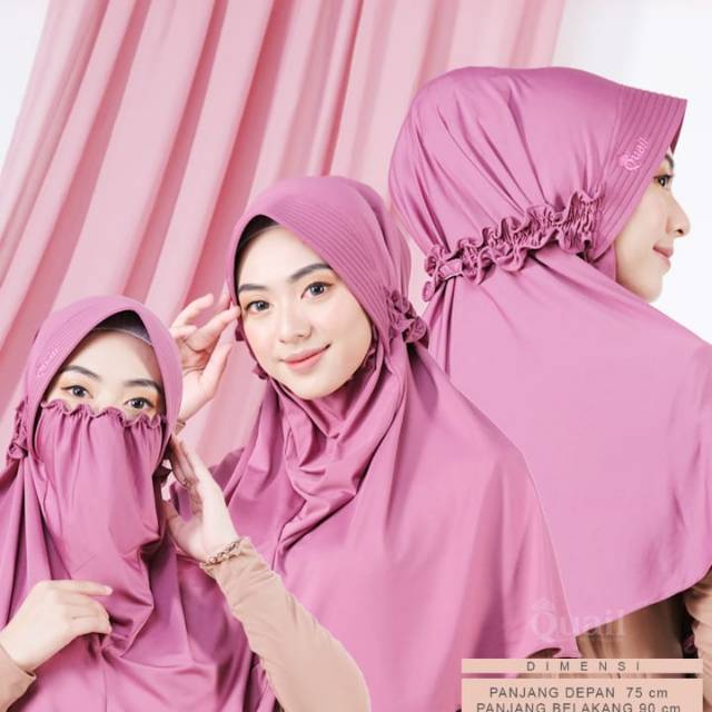 JENNIE HIJAB MASKER SERUT ORIGINAL BY QUAIL HIJAB