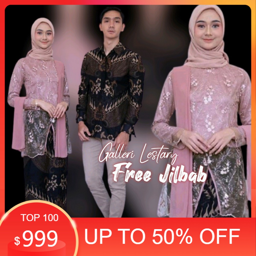 Promo % kebaya Couple Modern kebaya Tunangan Lamaran Wisuda Terbaru 2022