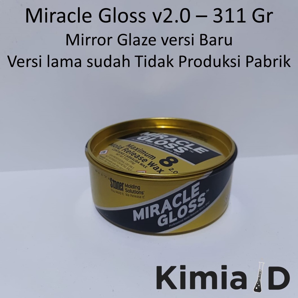 Mirror Glaze - 312 Gram - Miracle Gloss - Resin Silicone Rubber - Anti Lengket - Resin Mold Release