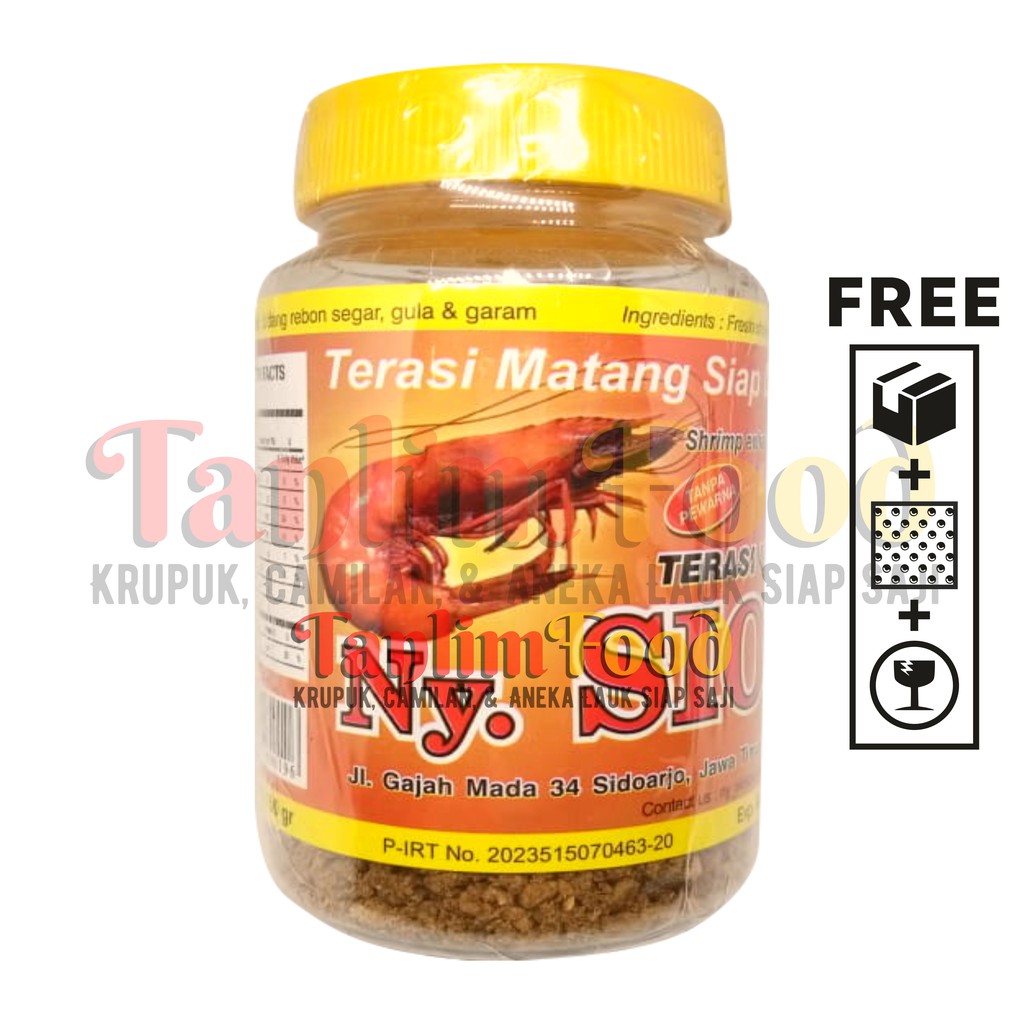 Terasi Trasi Belacan Udang Matang Ny. Siok 150gr - terasi matang siok / trasi matang ny siok