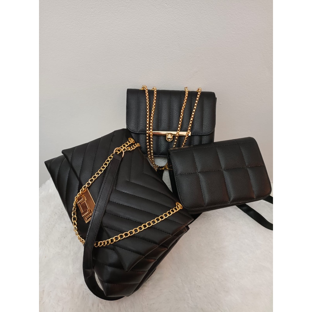 Paket Bundling 3 in 1 Paket Usaha Tas Terbaru - Tas  selampang Wanita