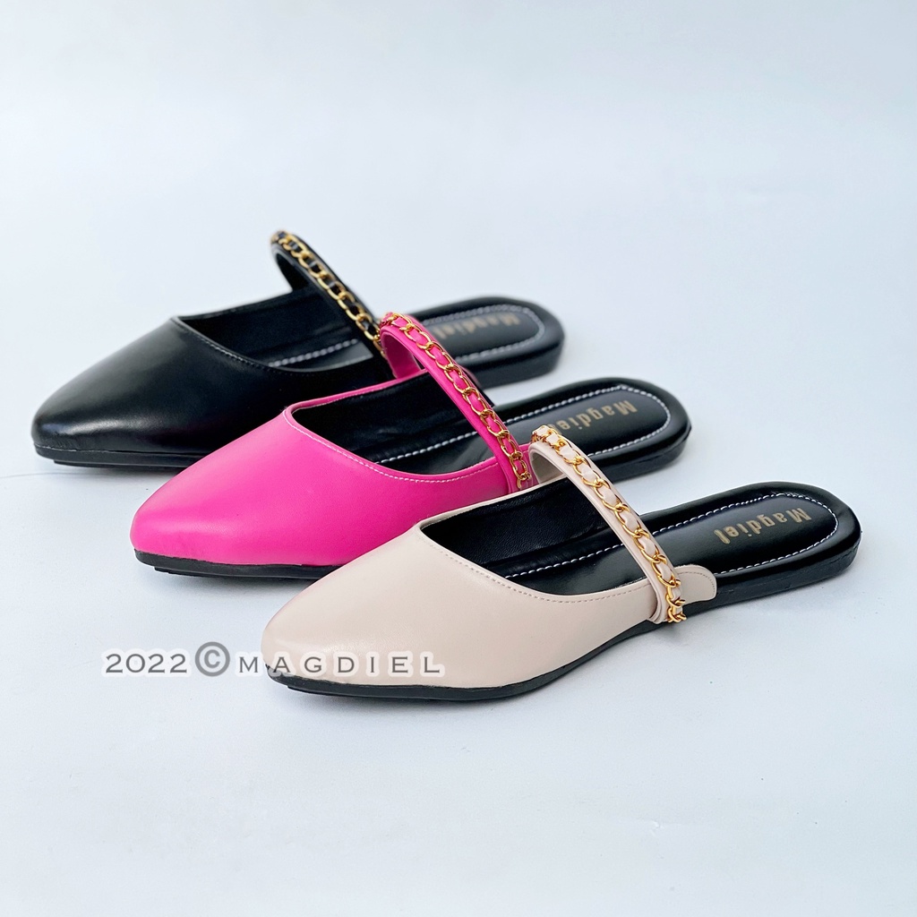 Magdiel - Olive Slip on Wanita