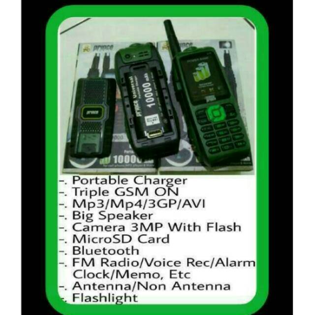 Hp Outdoor Prince PC9000 Bisa jd PB 10000Mah