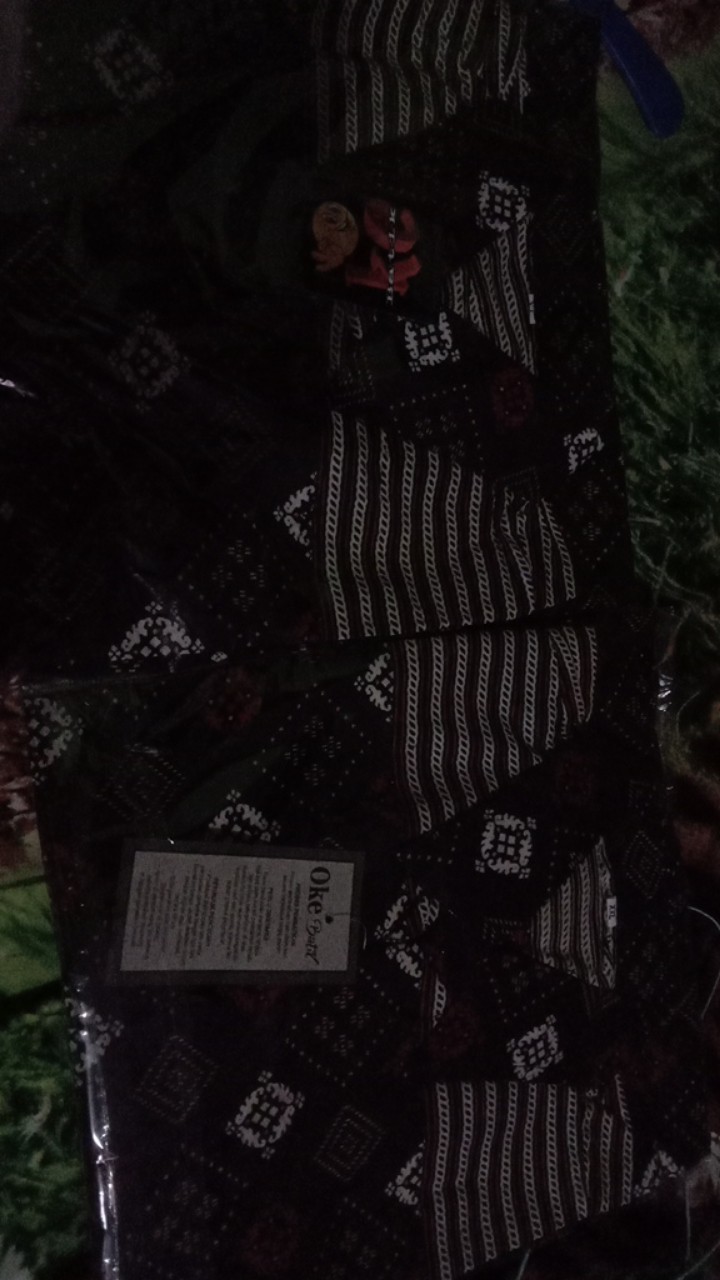 Bswart Batik Hrb026 Kenongo Hem Pendek Padi Pekalongan M L Xl Batik Pria Murah Modern Grosir