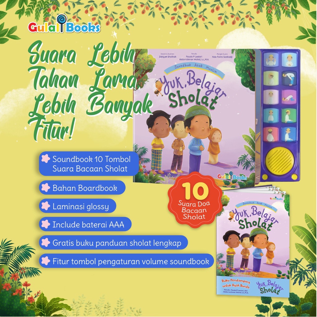 Buku YUK BELAJAR SHOLAT / Buku panduan belajar sholat anak