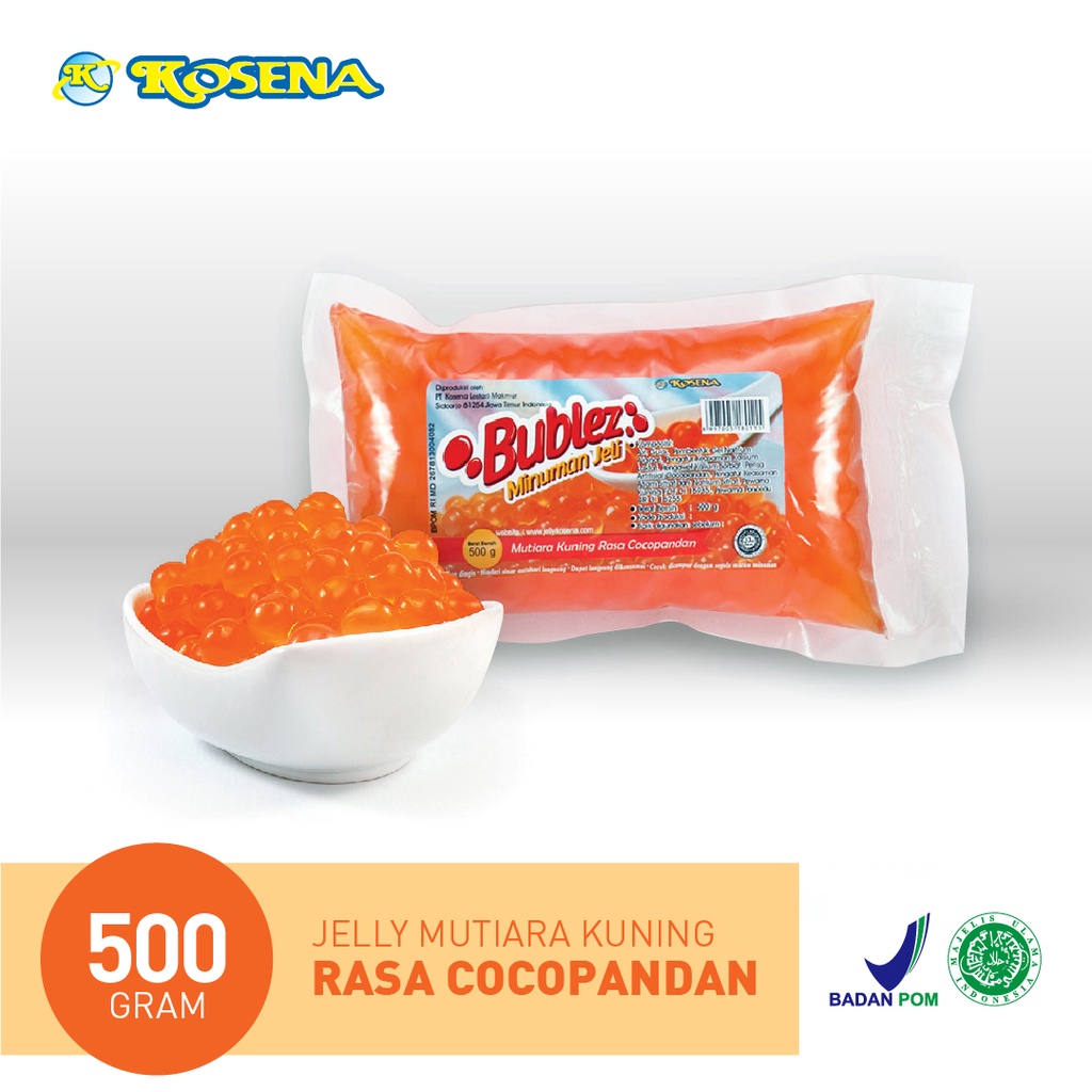 

Bublez Jelly Mutiara Kuning Rasa Cocopandan 500g