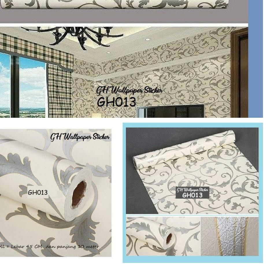 _ IR7  TERLARIS Wallpaper sticker 45cm x 10m Motif Batik GH013 