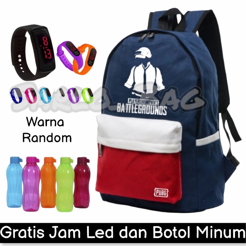 tas ransel anak terbaru - tas sekolah anak SD - tas anak laki - tas karakter anak BONUS JAM LED dan BOTOL MINUM