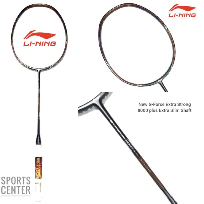 NEW  Raket Badminton Lining G-force EXTRA STRONG Plus 8000