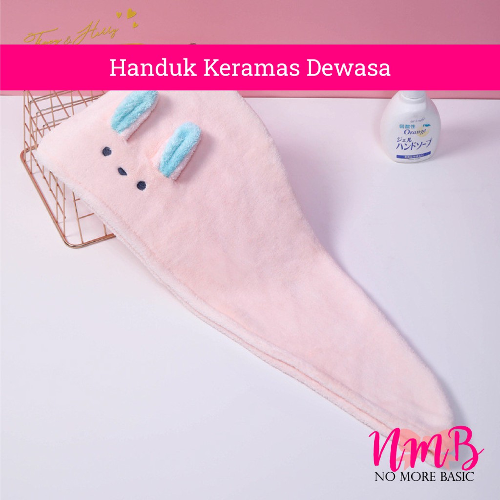Handuk Keramas Topi Keramas Handuk Pengering Rambut Handuk Pengering Ukuran Dewasa