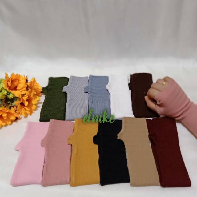 Handsock Rajut Jempol Premium Manset Rajut 2 in 1