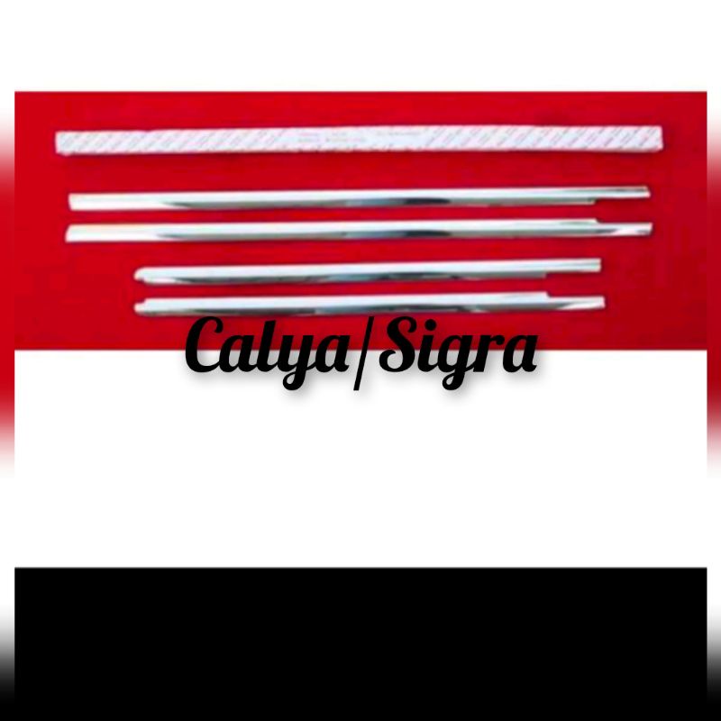 List Lis Kaca Samping Stainless Calya / Sigra