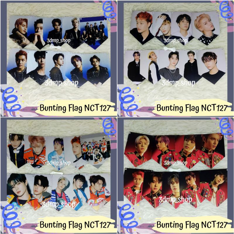 Bunting Flag Garland Bendera Nct 127 kpop