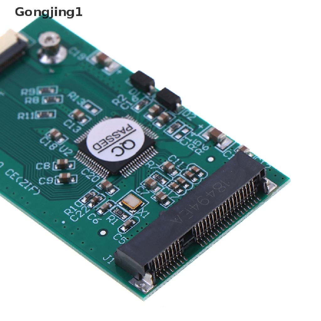 Gongjing1 Kabel Adapter Converter Mini mSATA PCI-E SSD to 40Pin ZIF Card CE Panjang 1.8 &quot;