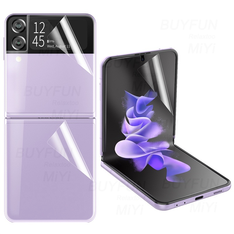 Pelindung Layar Samsung Galaxy Z Flip 3 paket 3 in 1 berbahan hydrogel