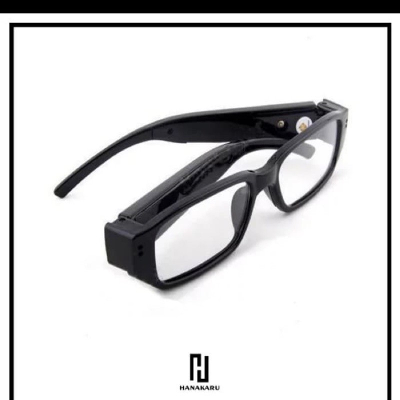 Spy cam 1080P Full HD Kamera Pengintai Model Kacamata - Hitam-3