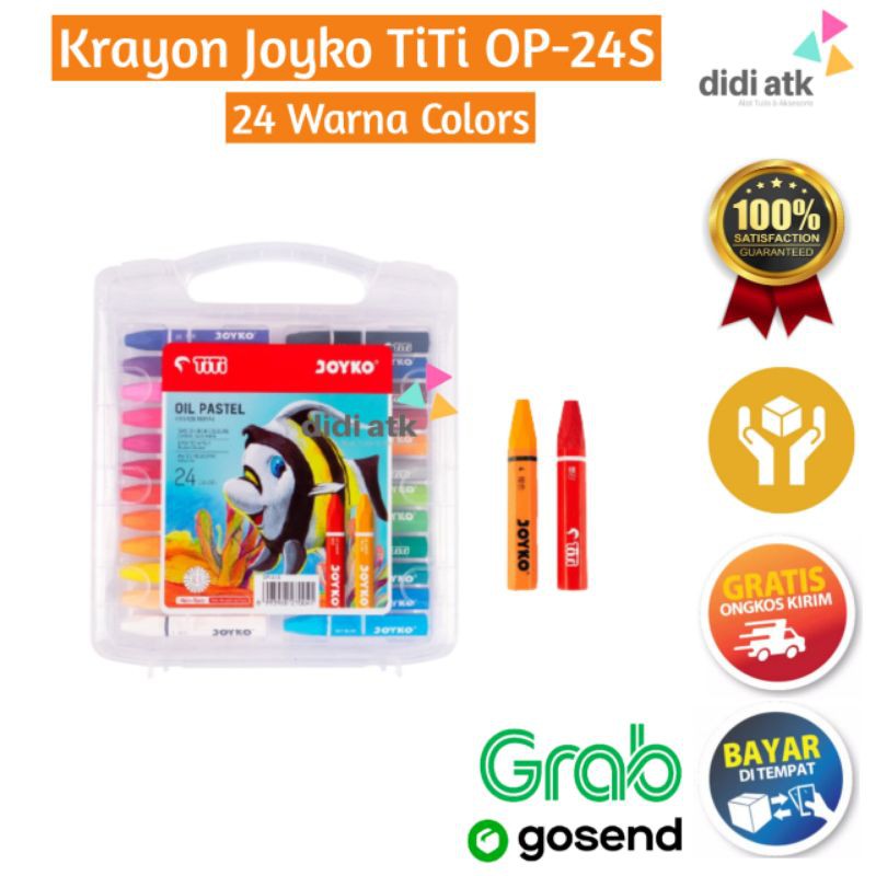 

Krayon Titi 24 Warna / Oil Pastel Crayon Minyak Joyko TiTi OP-24S Colors